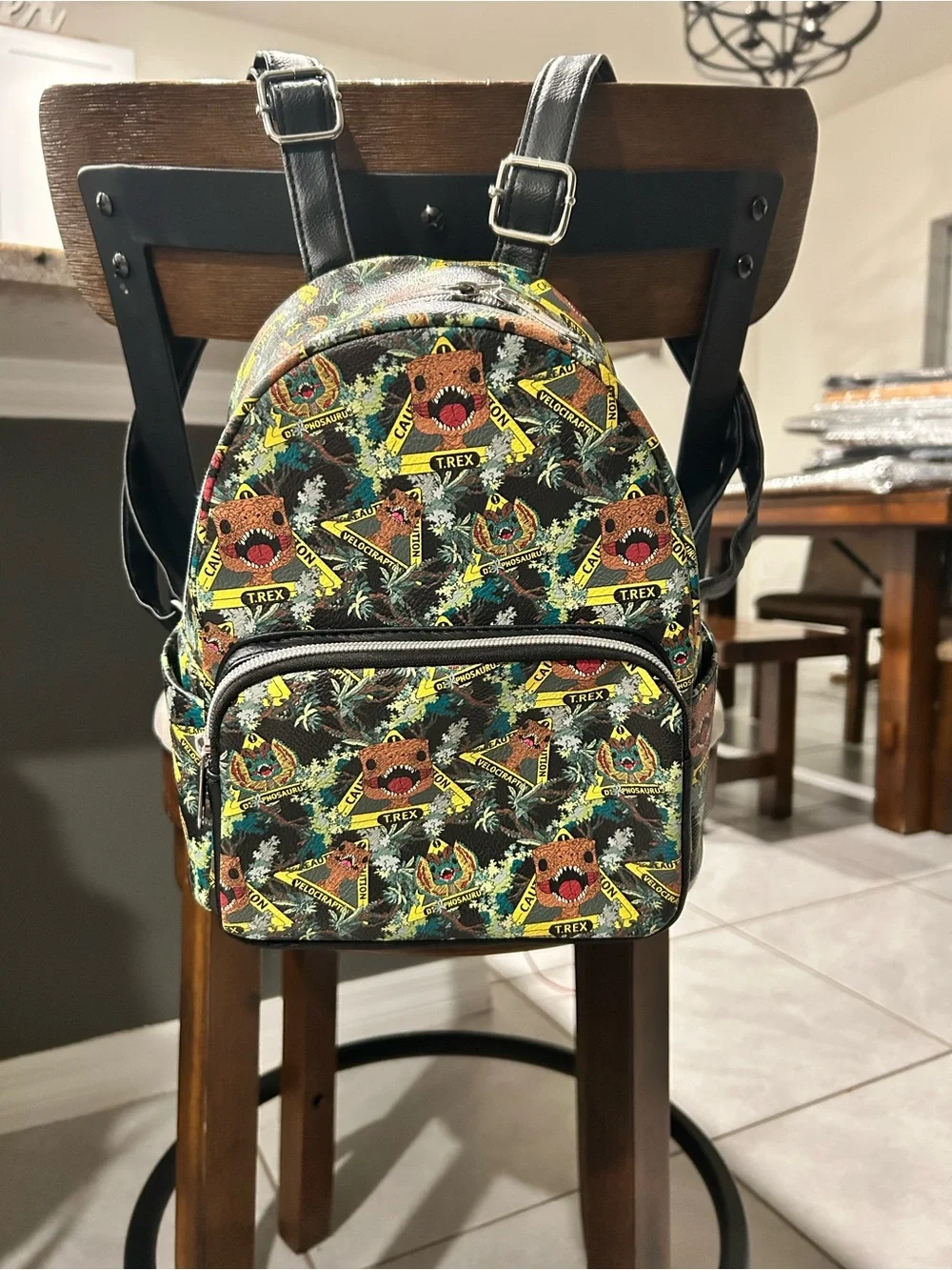 Funko Jurassic Park T-Rex Dinosaur Caution Mini Backpack 2022
